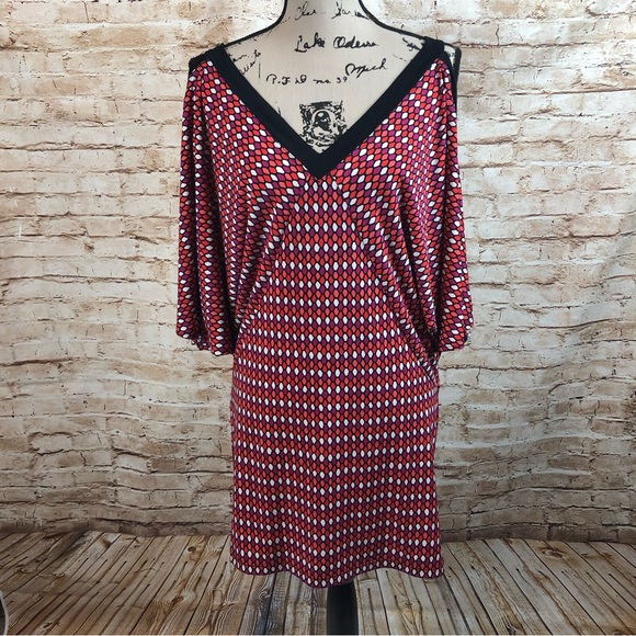 Trina Turk Dress Cold Shoulder Knit Small Medium - Picture 1 of 5